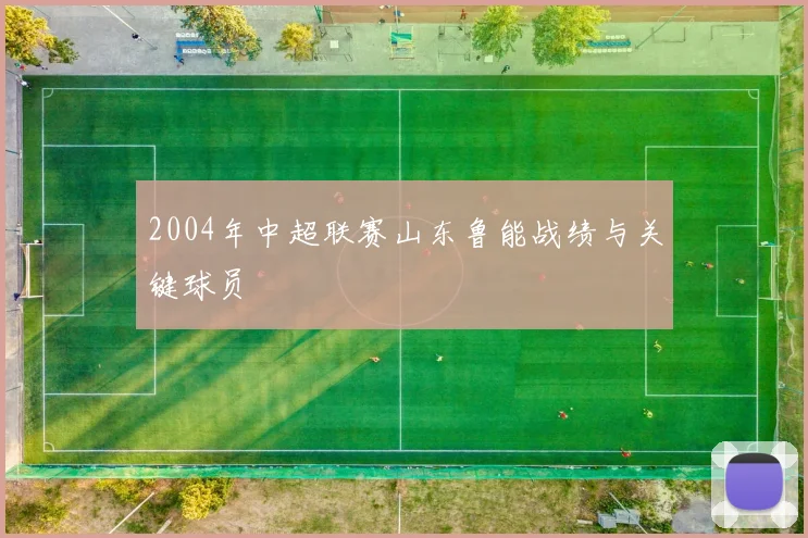 2004年中超联赛山东鲁能战绩与关键球员
